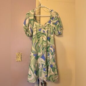 NWOT Nine West babydoll mini dress M